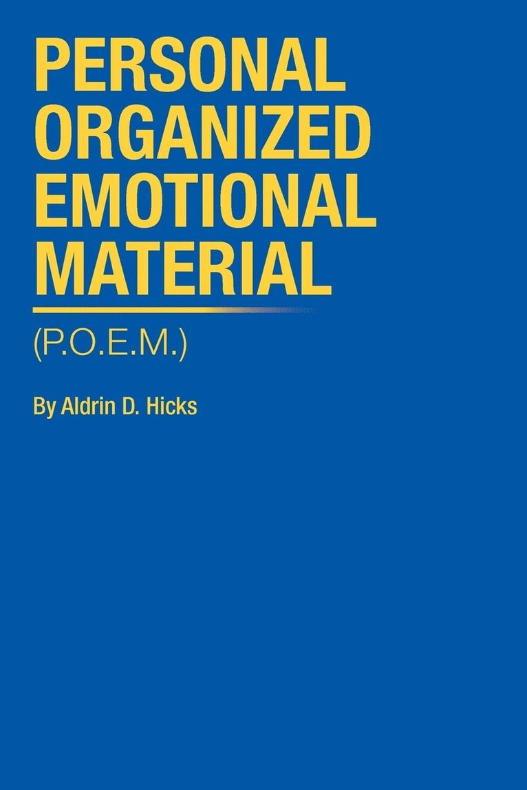 Personal Organized Emotional Material 1