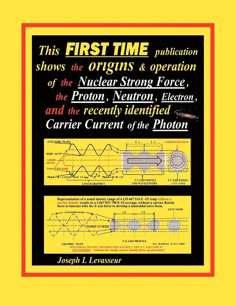 This FIRST TIME Publication Shows the Origins & Operation of the Nuclear Strong Force, the Proton, Neutron, Electron.and the Recently Identified Carrier Current of the Photon 1