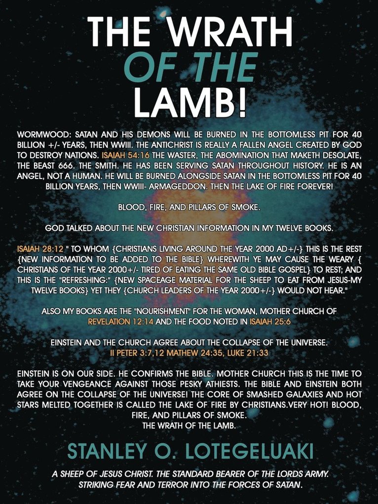 Wrath of the Lamb!