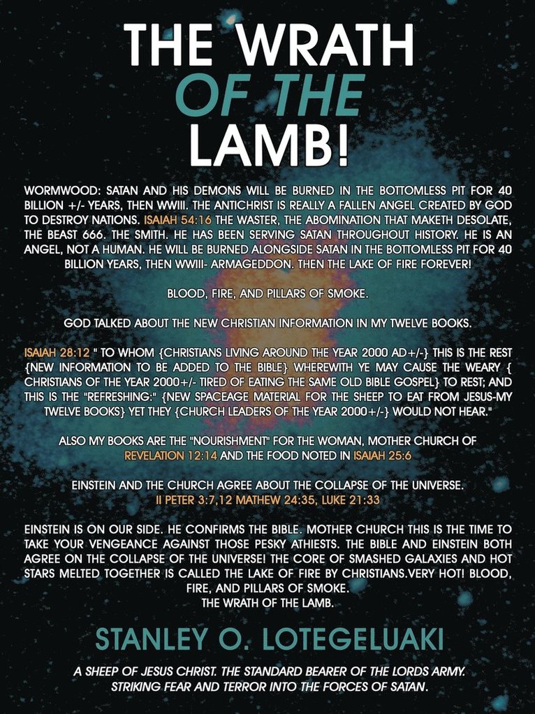 The Wrath of the Lamb! 1