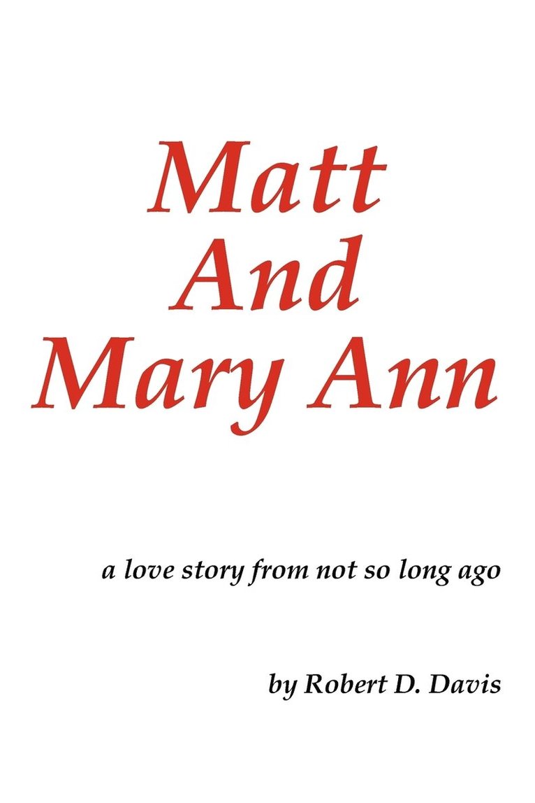 Matt And Mary Ann 1