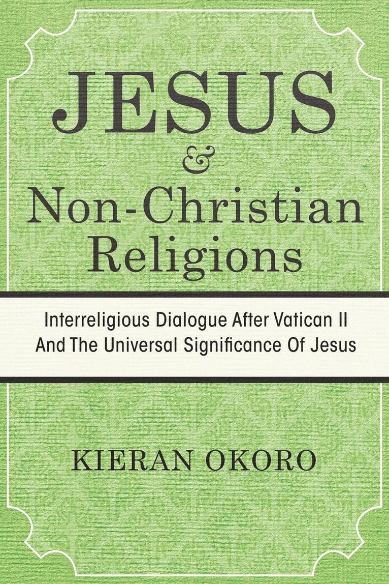 Jesus and Non-Christian Religions 1