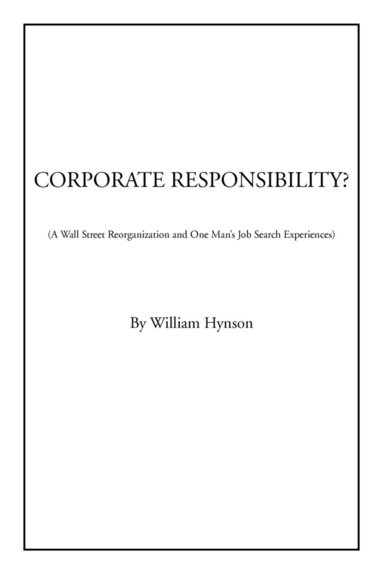 bokomslag Corporate Responsibility?