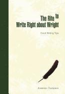 bokomslag The Rite to Write Right about Wright