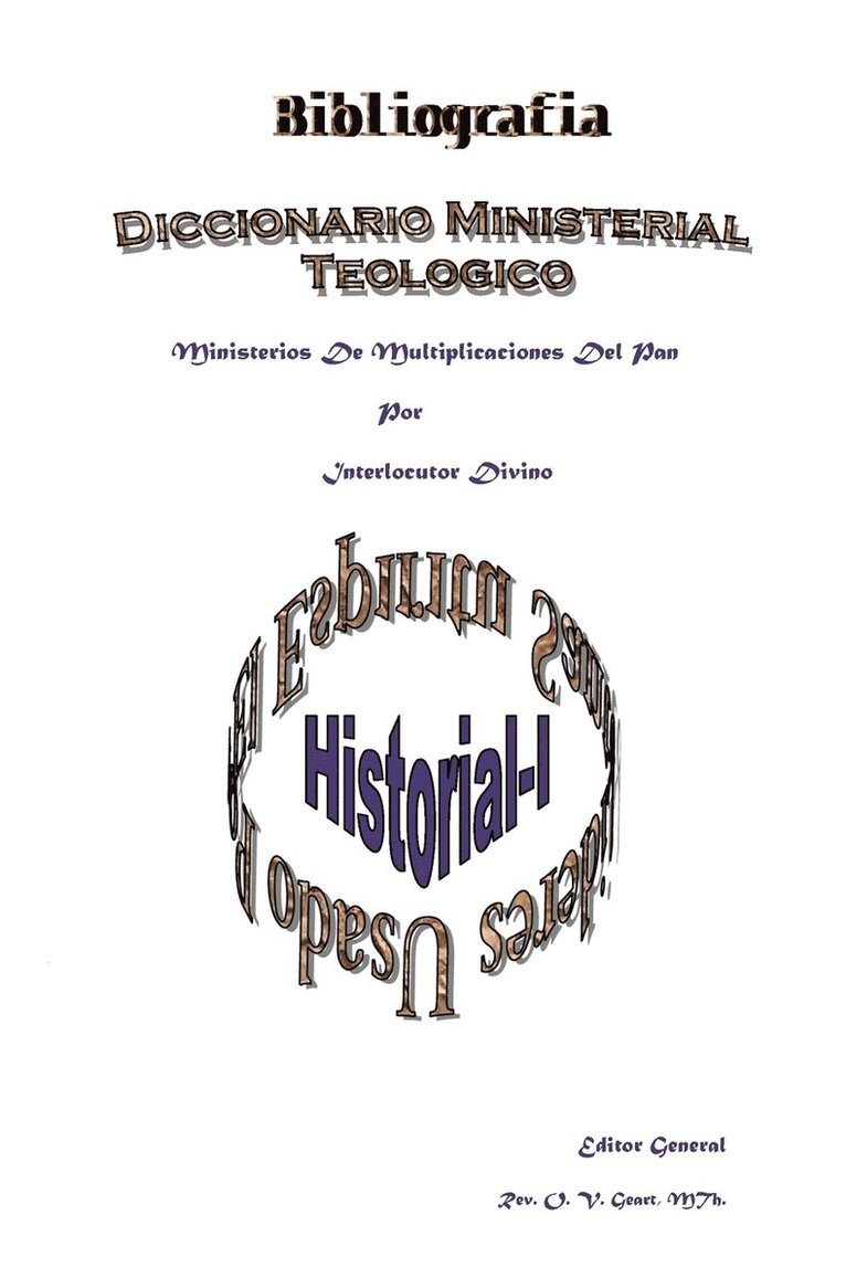 Bibliografia Diccionario Ministerial 1