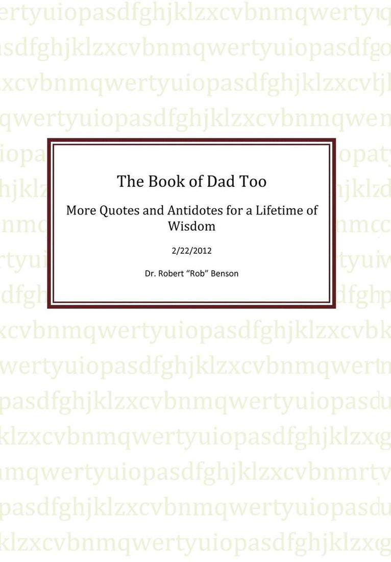 The Book of Dad Too 1