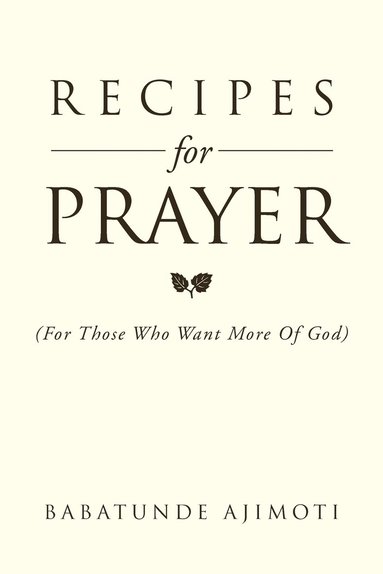 bokomslag Recipes for Prayer
