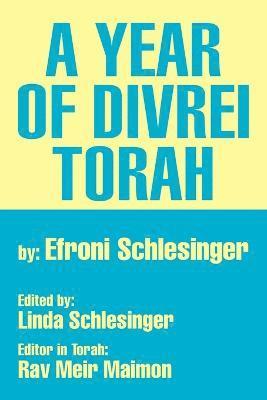 Efroni Schlesinger - Year of Divrei Torah, Häftad