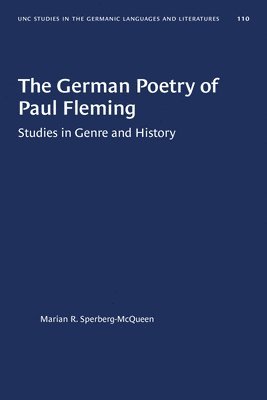 The German Poetry of Paul Fleming 1