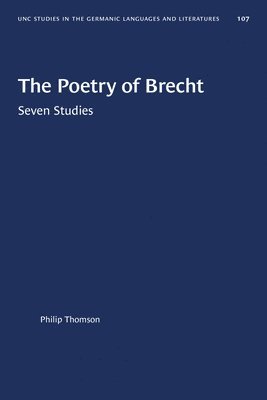 bokomslag The Poetry of Brecht