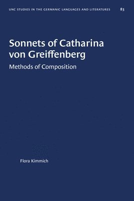 bokomslag Sonnets of Catharina Von Greiffenberg