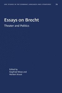 bokomslag Essays on Brecht