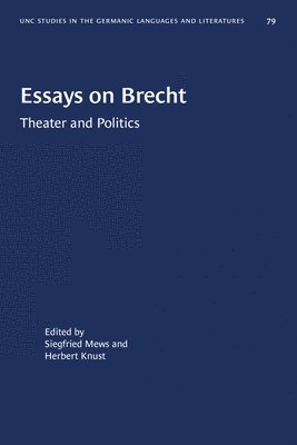 Essays on Brecht 1