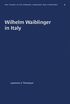 Wilhelm Waiblinger in Italy 1