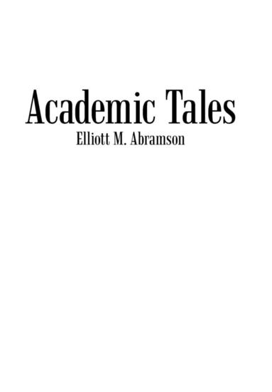 bokomslag Academic Tales