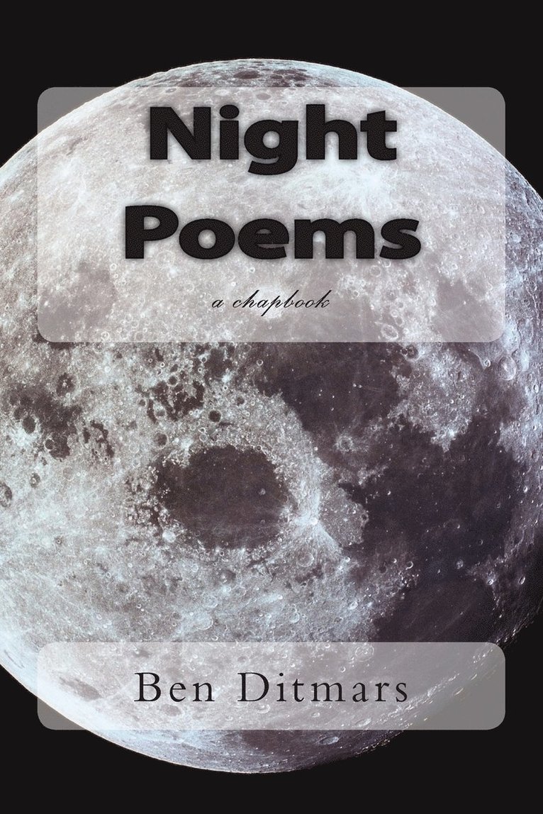 Ben Ditmars - Night Poems, Häftad