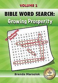 bokomslag Bible Word Search: Growing Prosperity: Christian Meditation Scriptures and Affirmations