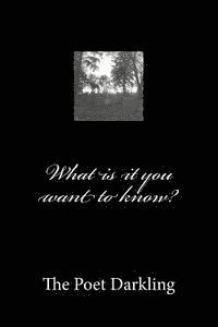 What Is It You Want to Know? 1