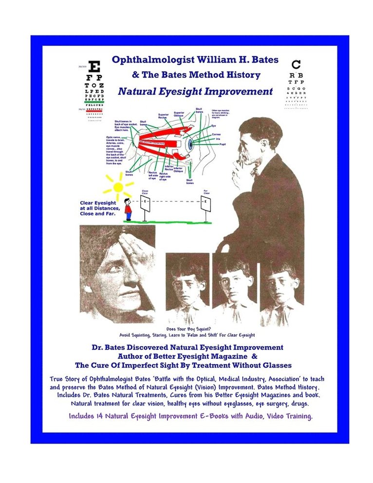 Ophthalmologist William H. Bates & The Bates Method History - Natural Eyesight Improvement