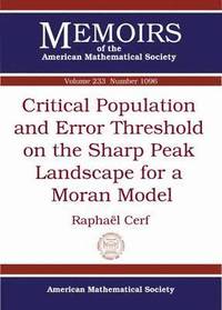 bokomslag Critical Population and Error Threshold on the Sharp Peak Landscape for a Moran Model