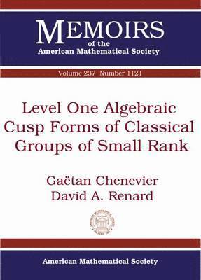 Level One Algebraic Cusp Forms of Classical Groups of Small Rank 1