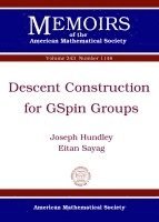 bokomslag Descent Construction for GSpin Groups
