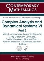 bokomslag Complex Analysis and Dynamical Systems VI