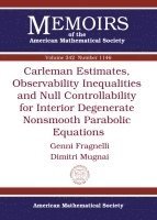 bokomslag Carleman Estimates, Observability Inequalities and Null Controllability for Interior Degenerate Nonsmooth Parabolic Equations