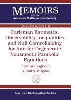 Genni Fragnelli, Dimitri Mugnai - Carleman Estimates, Observability Inequalities and Null Controllability for Interior Degenerate Nonsmooth Parabolic Equations, Häftad