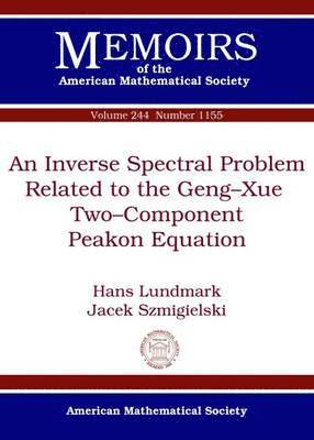 An Inverse Spectral Problem Related to the Geng-Xue Two-Component Peakon Equation 1
