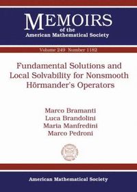 bokomslag Fundamental Solutions and Local Solvability for Nonsmooth Hormander's Operators