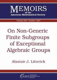 bokomslag On Non-Generic Finite Subgroups of Exceptional Algebraic Groups