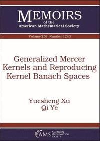 bokomslag Generalized Mercer Kernels and Reproducing Kernel Banach Spaces