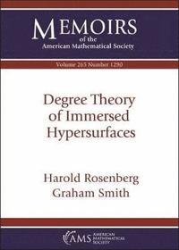 bokomslag Degree Theory of Immersed Hypersurfaces