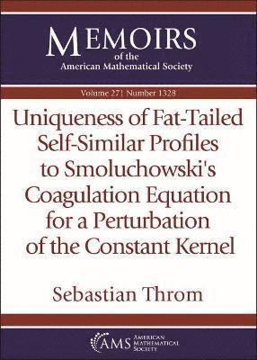 Uniqueness of Fat-Tailed Self-Similar Profiles to Smoluchowski's Coagulation Equation for a Perturbation of the Constant Kernel 1