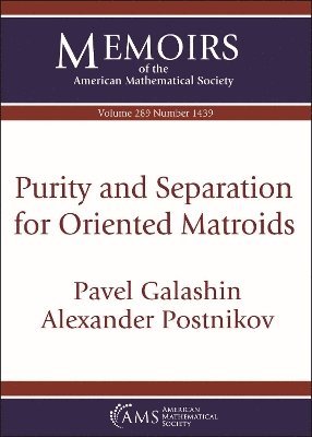 bokomslag Purity and Separation for Oriented Matroids