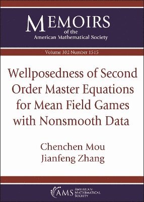 Wellposedness of Second Order Master Equations for Mean Field Games with Nonsmooth Data 1