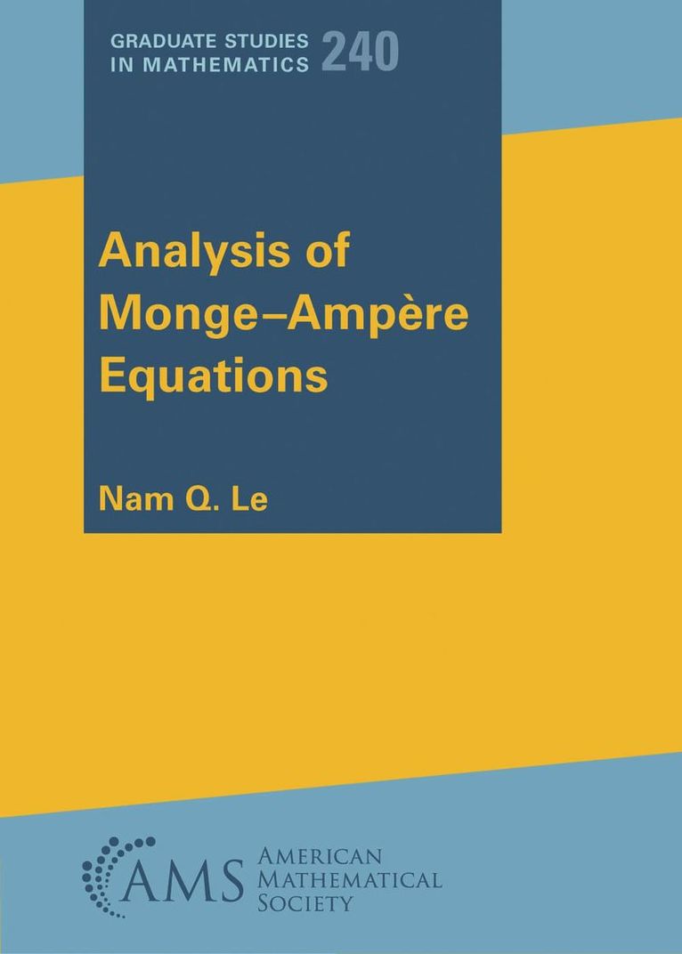 Nam Q. Le - Analysis of Monge-Ampere Equations, Inbunden