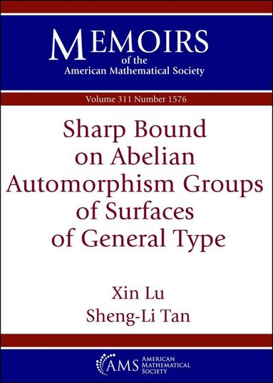 Xin Lu, Sheng-Li Tan - Sharp Bound on Abelian Automorphism Groups of Surfaces of General Type, Häftad