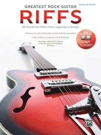 bokomslag The Greatest Rock Guitar Riffs: Guitar Tab, Book & Online Audio/Software