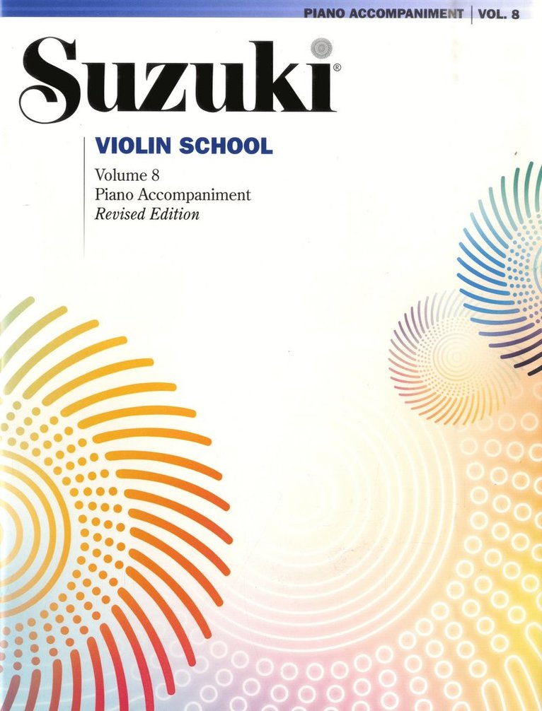 Suzuki Violin School Piano Acc 8 Rev 1