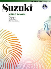 bokomslag Suzuki Cello School, Vol 5: Cello Part, Book & CD
