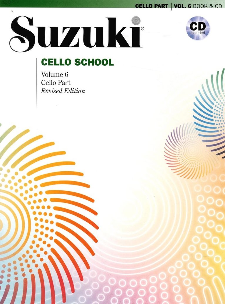 Suzuki Cello School, Vol 6: Cello Part, Book & CD 1