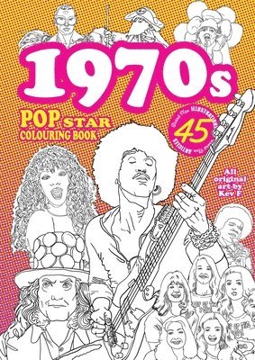 1970s Pop Star Colouring Book 1