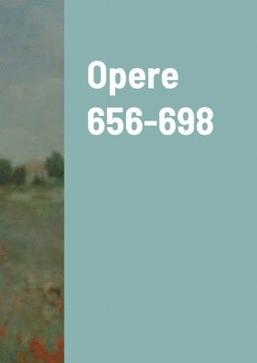 Giovanni Correddu - Opere 656-698, Häftad