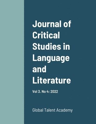 bokomslag Journal of Critical Studies in Language and Literature