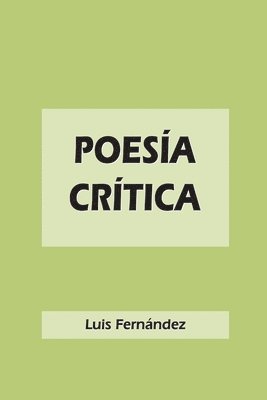bokomslag Poesía crítica