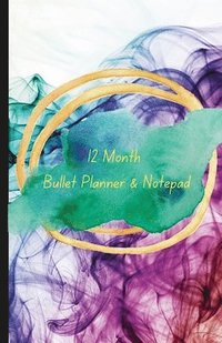 bokomslag 12 Month Bullet Planner and Notepad