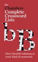 Chambers - The Chambers Crossword Lists - New Edition, Häftad