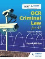 Jacqueline Martin - OCR Criminal Law for A2, Häftad
